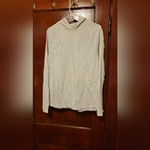 White Long Sleeve Hoodi